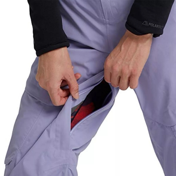 LIKE NEW Burton AK Kimmy 2L Gortex Snowboard Ski Bibs (Foxglove Violet) - Picture 4 of 4